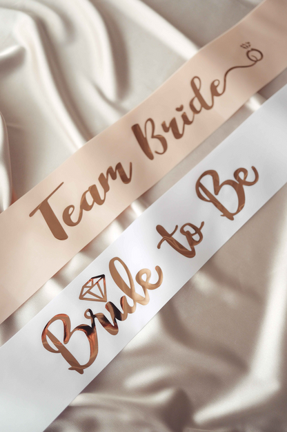 Team Bride Sash - 7 piece set