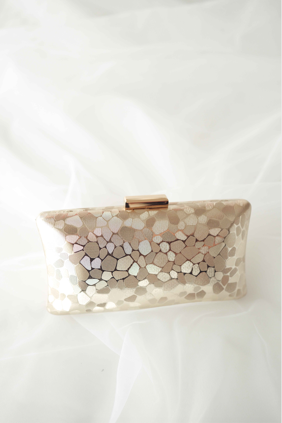 Mini Metallic Gold Clutch