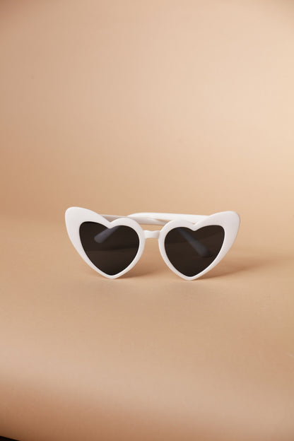 White Heart Sunglasses