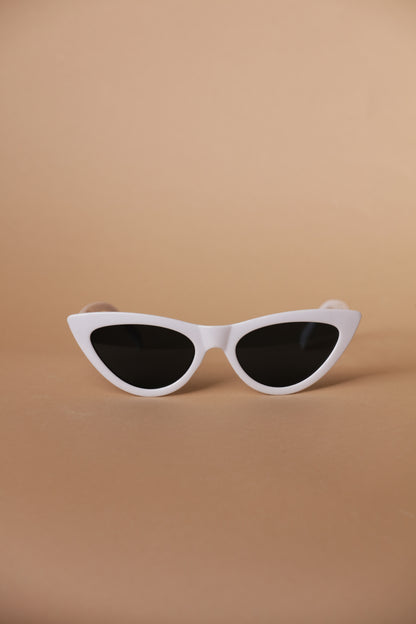 White Cat Eye Sunglasses