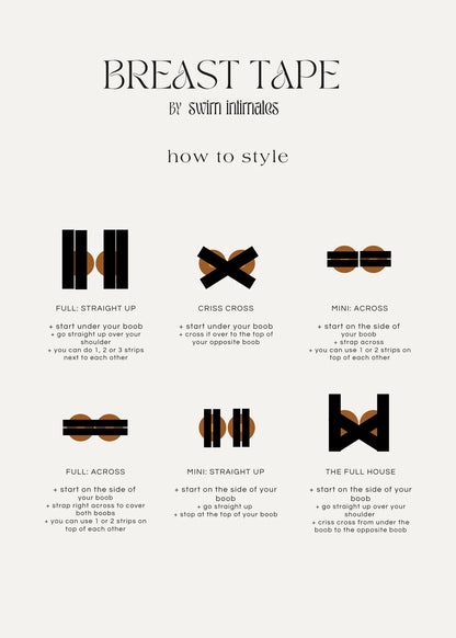 Swim Intimates Breast Tape Brown